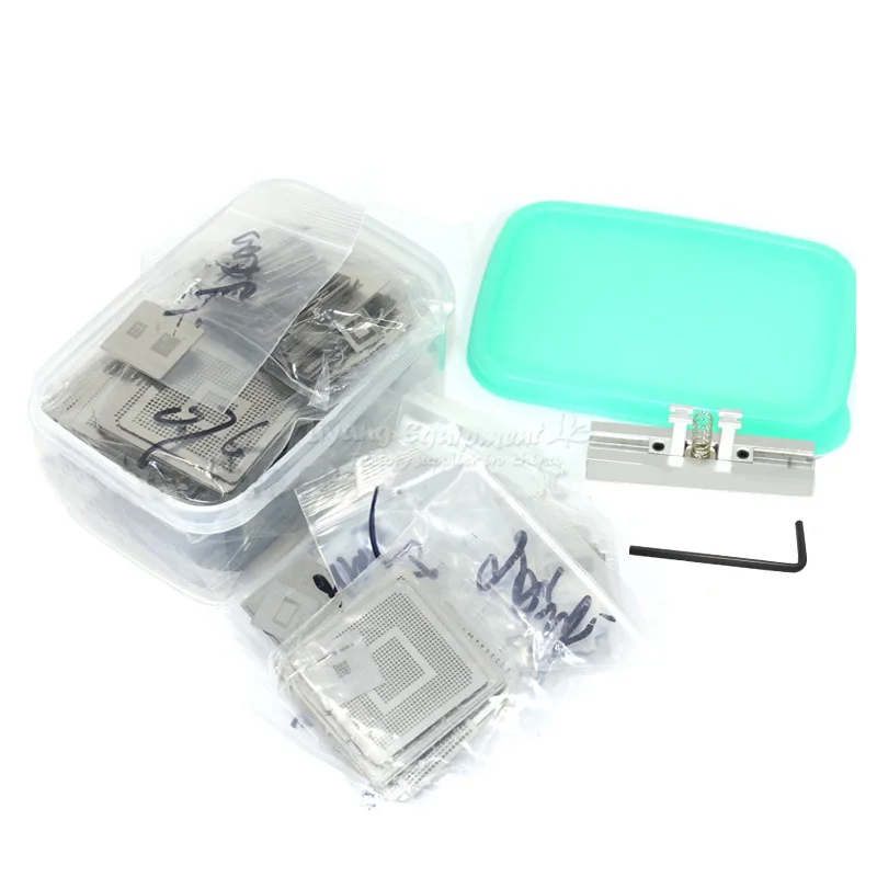 810pcs Direct Heating Reballing Bga Stencils Kit for Rework Station Complete Models