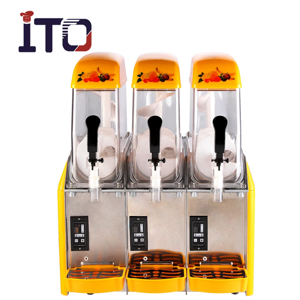 Commercial 12LX3 Large Capacity Slush Machine Thick Milk Shake Machine