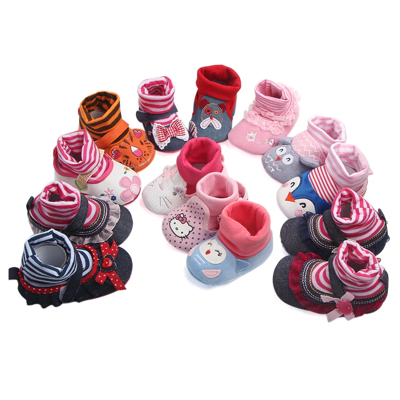 Baby Girl Boy Sock Shoes Anti-slip Spring Autumn Cartoon Animal Breathable Shoes Soft Sole Casual Shoes