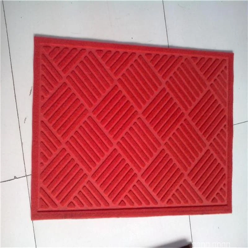 Cheap Polyester Embossed Dust Proof Entrance Floor Doormat for Custom Made