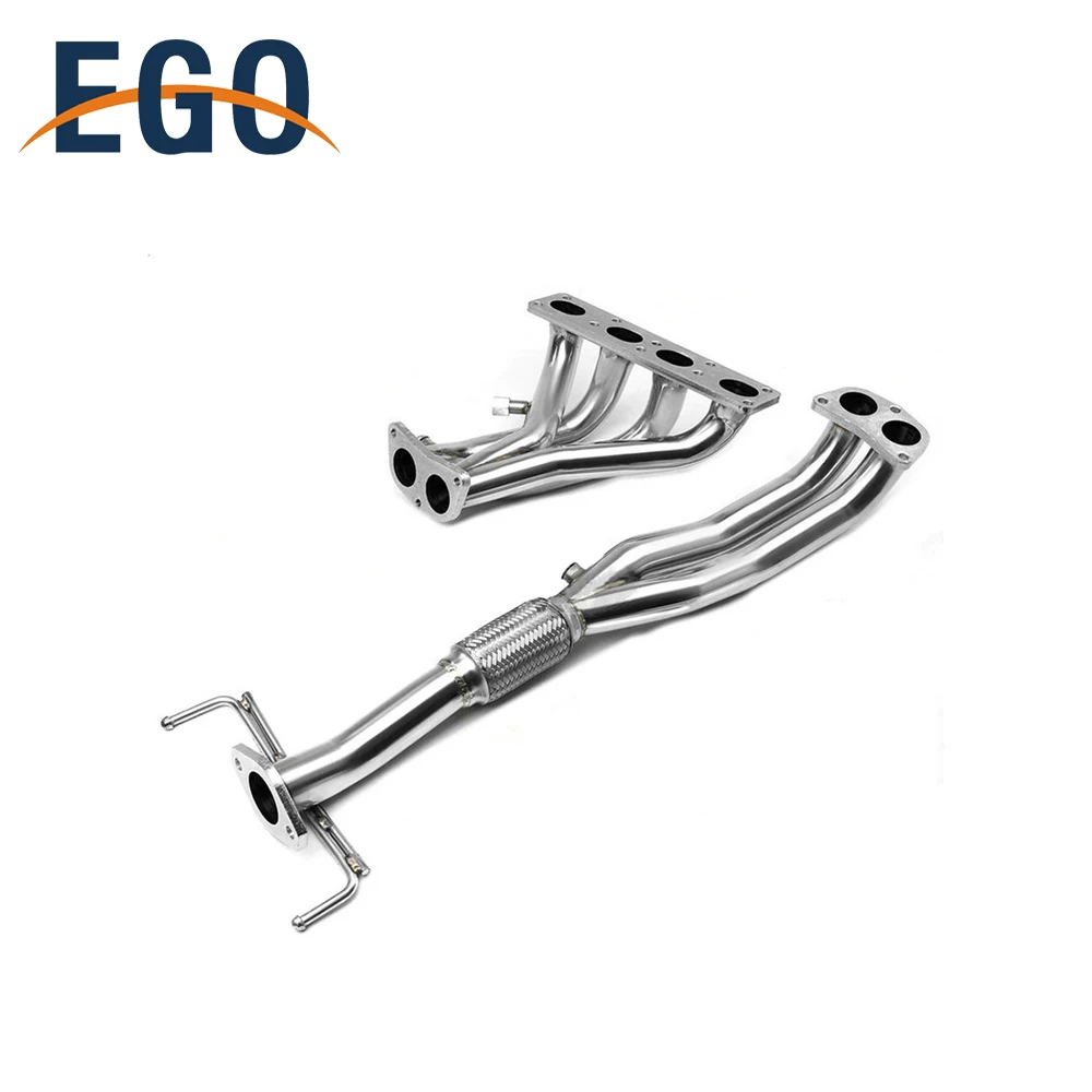 FS QG18DE Turbo Manifold, OBX 421 Headers And Downpipe,, 59 OFF