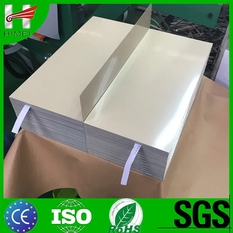 Блеск ПВХ декоративные металлические листы для бытовой техники панели