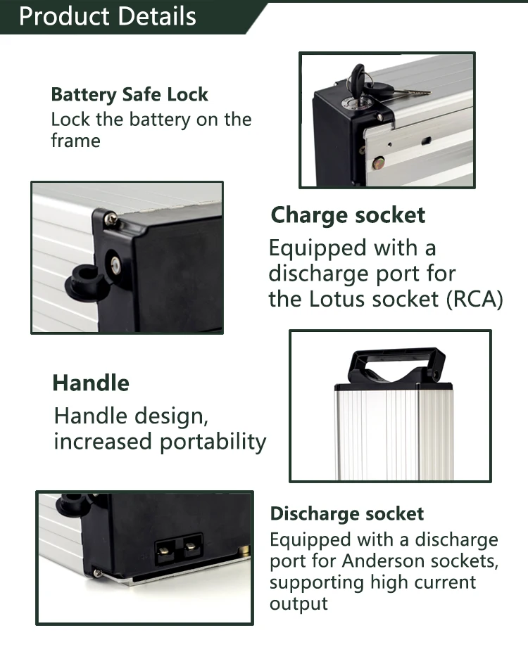 3200mah 48v Lithium Battery 18650 13S6P 48V 20Ah Battery Pack For 1000W Electric Bike