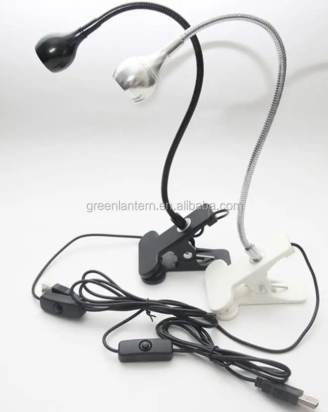 Dimmable LED Desk Lamp Flexible Portable Table Lamp with Clip USB Charger  for Reading Studying Bedside Book Lamp