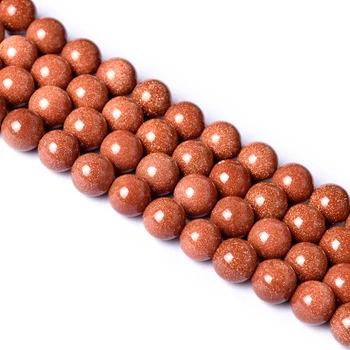 12mm gold sand stone drilled man made gemstone loose beads