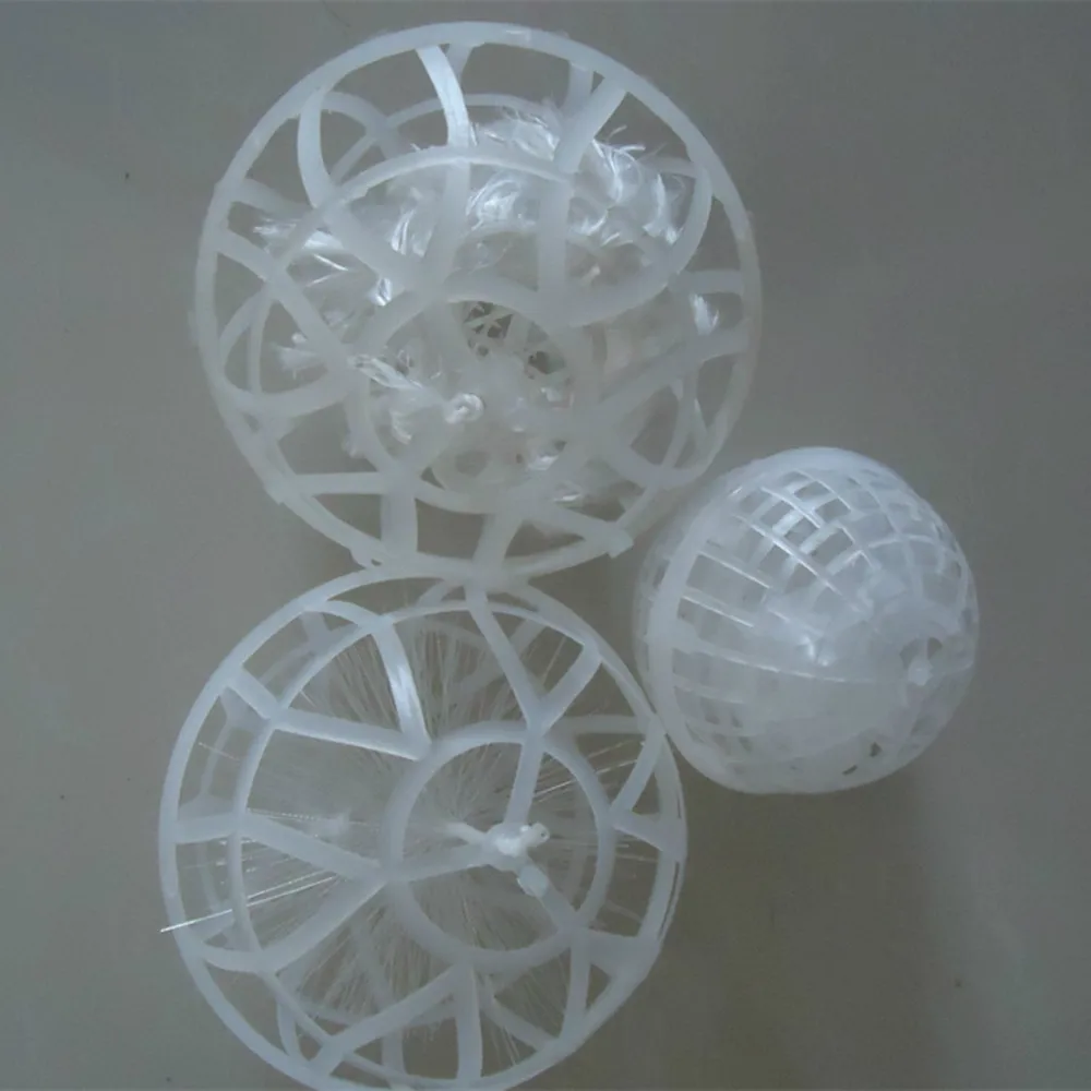 PP Suspend Cage Ball Plastic Bio Floating Packing Ball for Industrial Wastewater Treatment