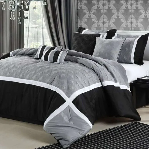 quilt set black