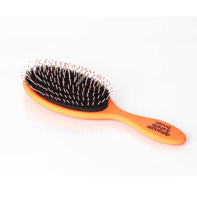 boar bristle hair brush wih nylon pins hair brush for wet hair