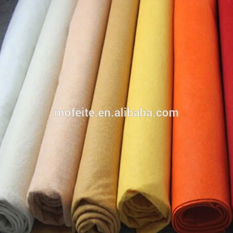 Нетканый 100% шерсть 3 мм 5 мм игольчатая шерстяная войлочная ткань