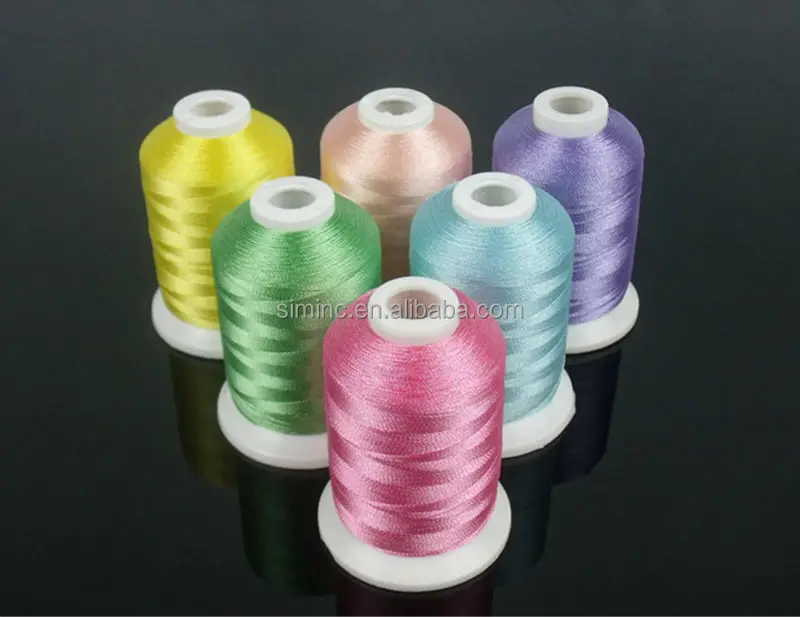 
New Arrival 63 Brother Colors Polyester Embroidery Machine Thread Spools 
