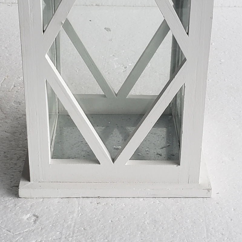 Lantern Decorative Set Of 3 Festival Lantern White Wood Lanterns Wedding For Decorative
