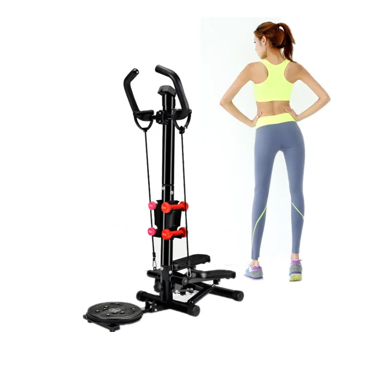Adjustable Twist Stepper AB Body Workout Machine Aerobic Fitness Exercise Handle Bar and LCD Monitor