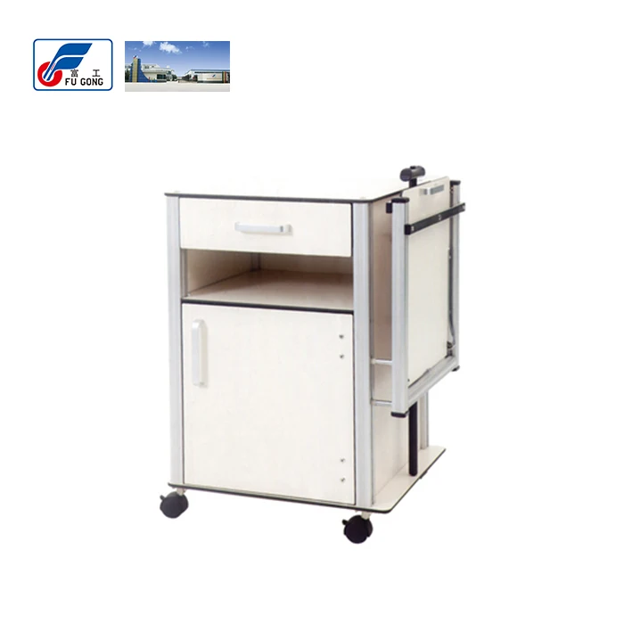 Больничные прикроватные шкафы, регулируемый по высоте обеденный стол с газовой пружиной, Больничная мебель 340 шт. Доступно 4 ролика