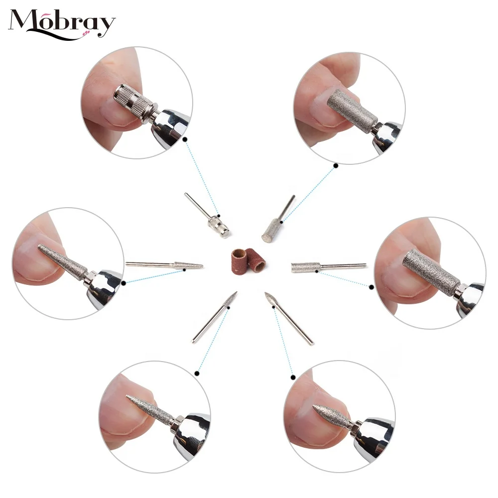 
 Mobray фрезерный станок пилка для ногтей сверло для полировки ногтей шлифовальная машина для глазирования  