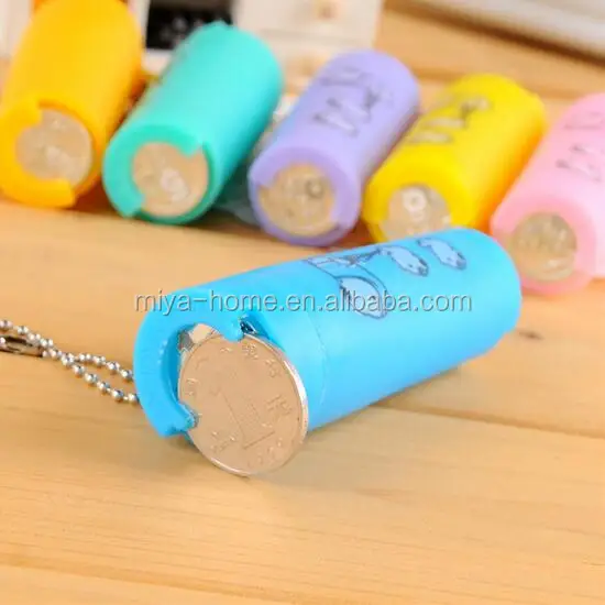 Лидер продаж, мультяшный пластиковый держатель для монет, портативный кошелек, коробка для денег, для экономии денег, для подарков, держатель для монет с брелоком