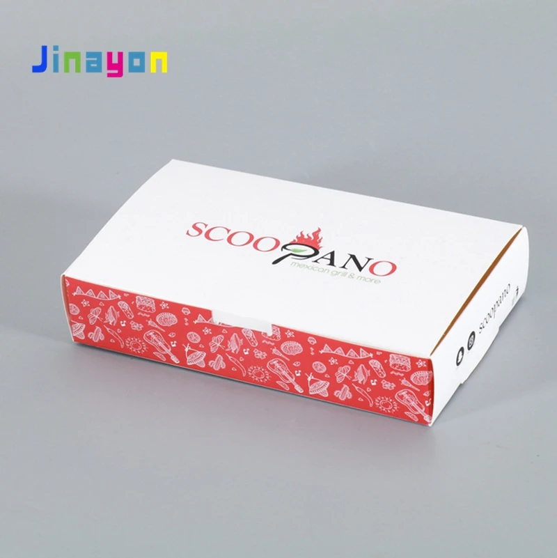 Fábrica Jinayon: caja blanca corrugada estampada en relieve y con laminado brillante, personalizada al por mayor para el embalaje de donuts y pasteles, desechable