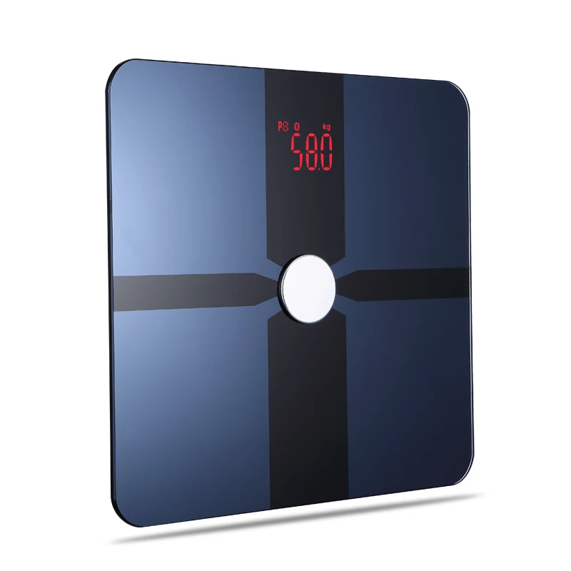 LED ITO APP Glass Smart Digital Bathroom Body Fat Analysis Personal Bluetooth Electronic Weighing Scale