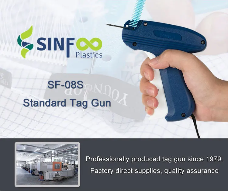 08s Plastic Hang Tag Pistolet Detiquettes Standard Pin Attaching Tag