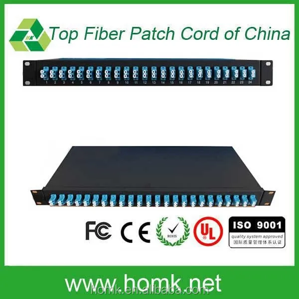 Rack Mount Fiber Optic Terminal Box LC 24 Port ODF 19 Fiber Optic Patch Panel