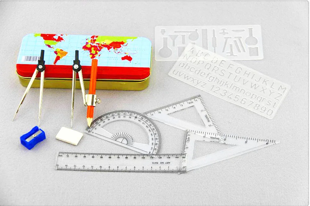 11pcs Kofa Mathematical Drawing Instruments ,math Set School