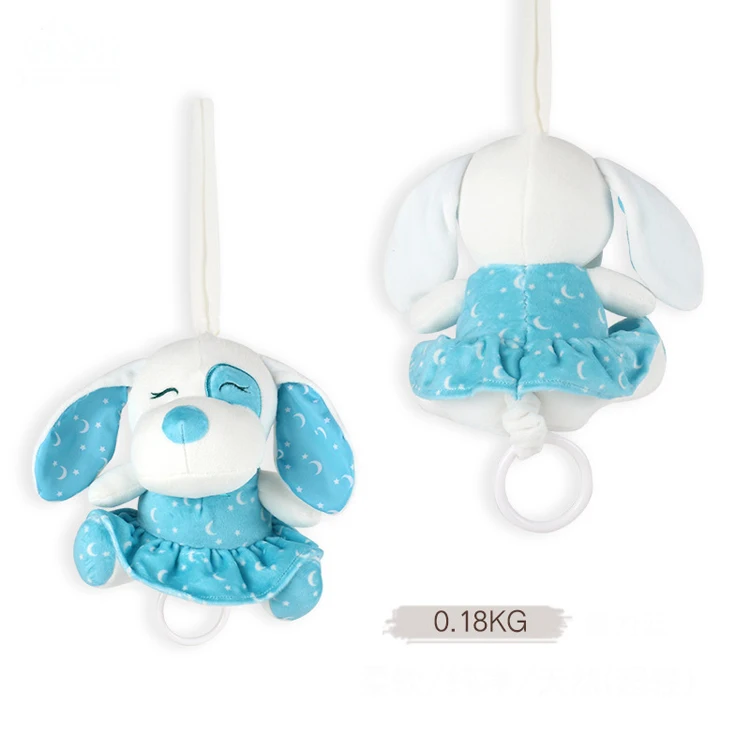 Персональная подвесная игрушка-кролик из плюша и спина в виде червя, детская погремушка