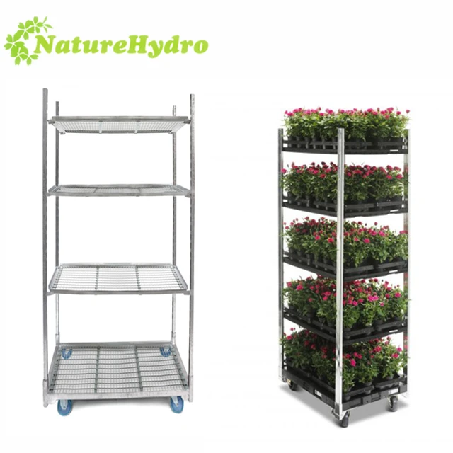 Dutch Danish Trolley Flower Trolley with Wheels for Decoration