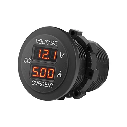 12V 24V Mini Auto Digital Voltmètre à LED Indicateur de tension de 