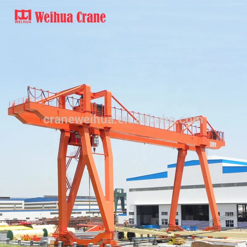 Weihua 200 тонн электрическая тележка Мобильный открытый козловой кран тяжелое оборудование кран 200 тонн