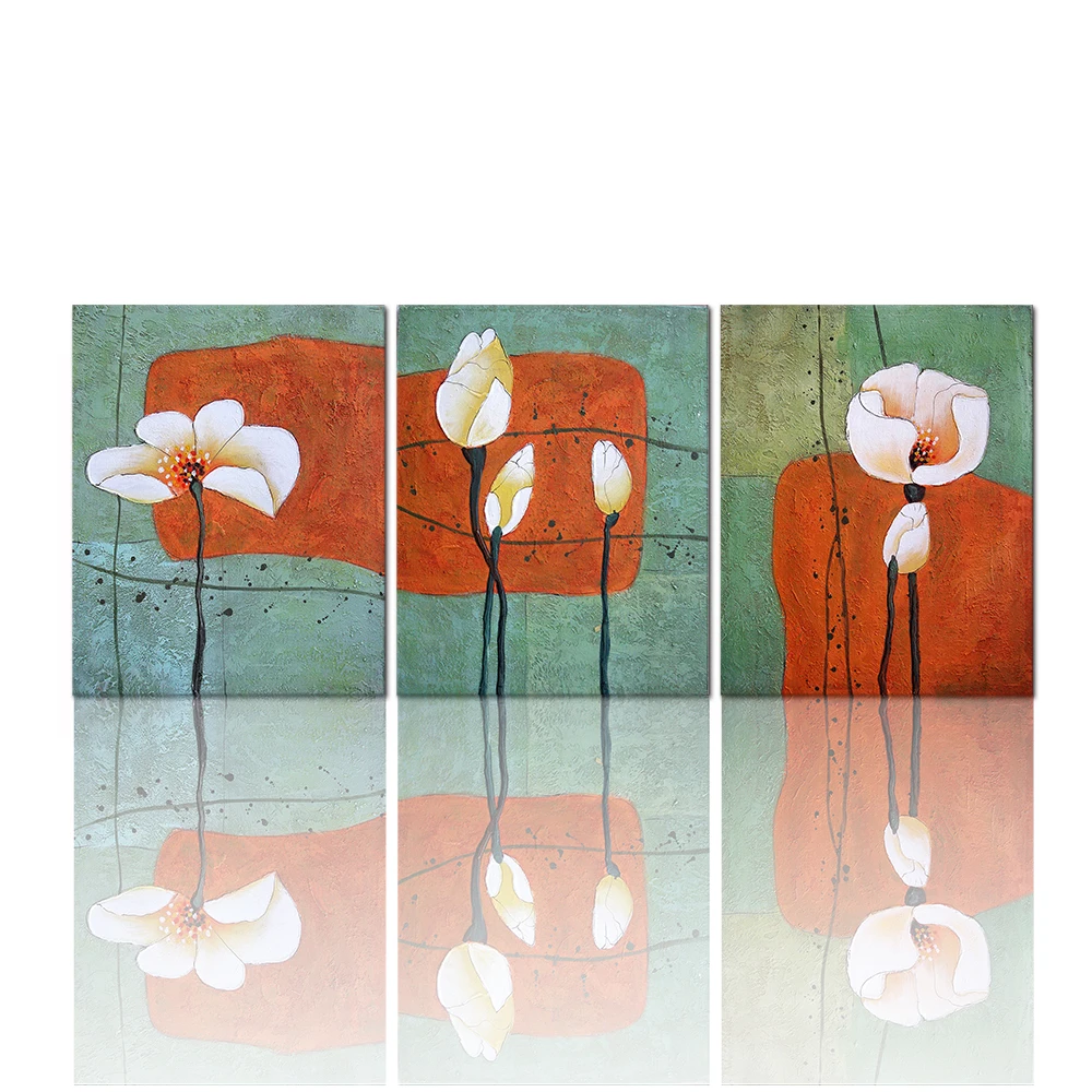 シンプルな花の絵画 中国の美術絵画 工場は新しいデザインの壁画を販売しています Buy 3パネルキャンバスアートプリント 花の絵画リビングルーム 現代家の壁の装飾 Product On Alibaba Com