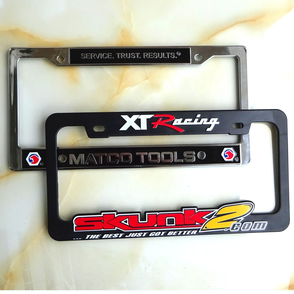 Пластиковый Американский держатель номерного знака с индивидуальным логотипом