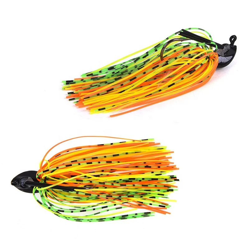 A007 high quality New style producer wholesale fishing tackle swim jig grade one bullet head hooks with skirt