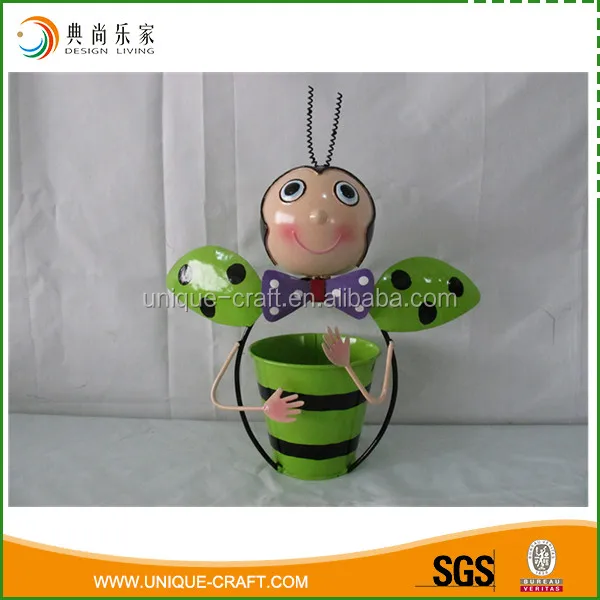 2017 Insect Ladybug Flower Planter Pot for Garden Decor
