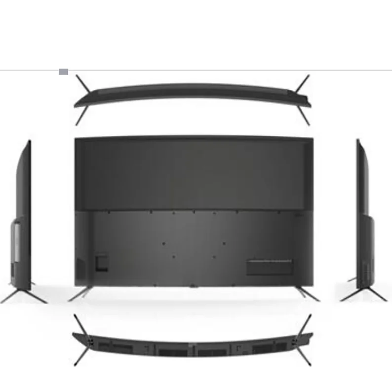 Hot Selling 55 Inch Curved LED Smart TV UHD 3840*2160 WiFi with Android System DVB-T2+S2 WAV Support for Hotels