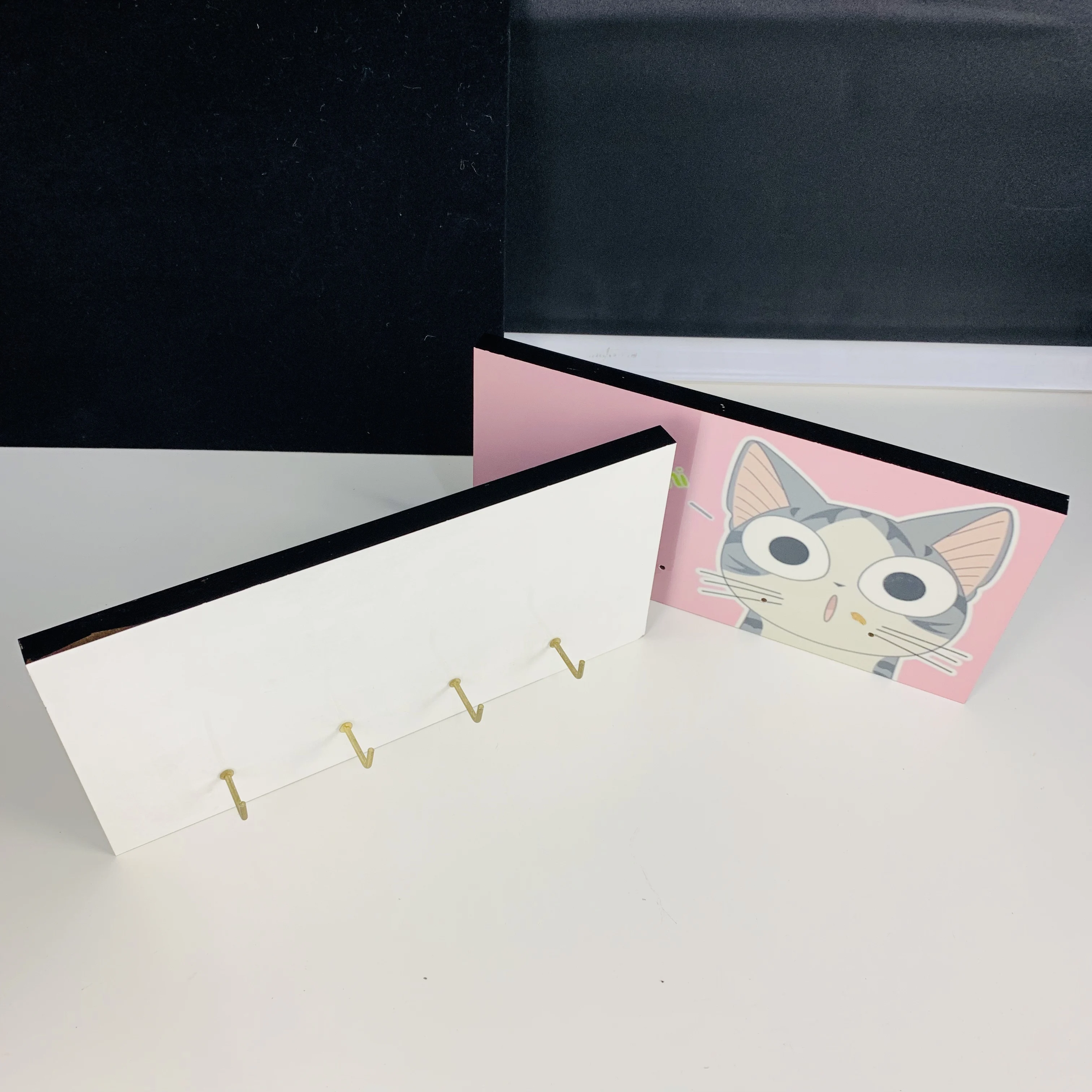Creative  MDF Sublimation Key Holder Wall Hook Custom Image Coat Hooks