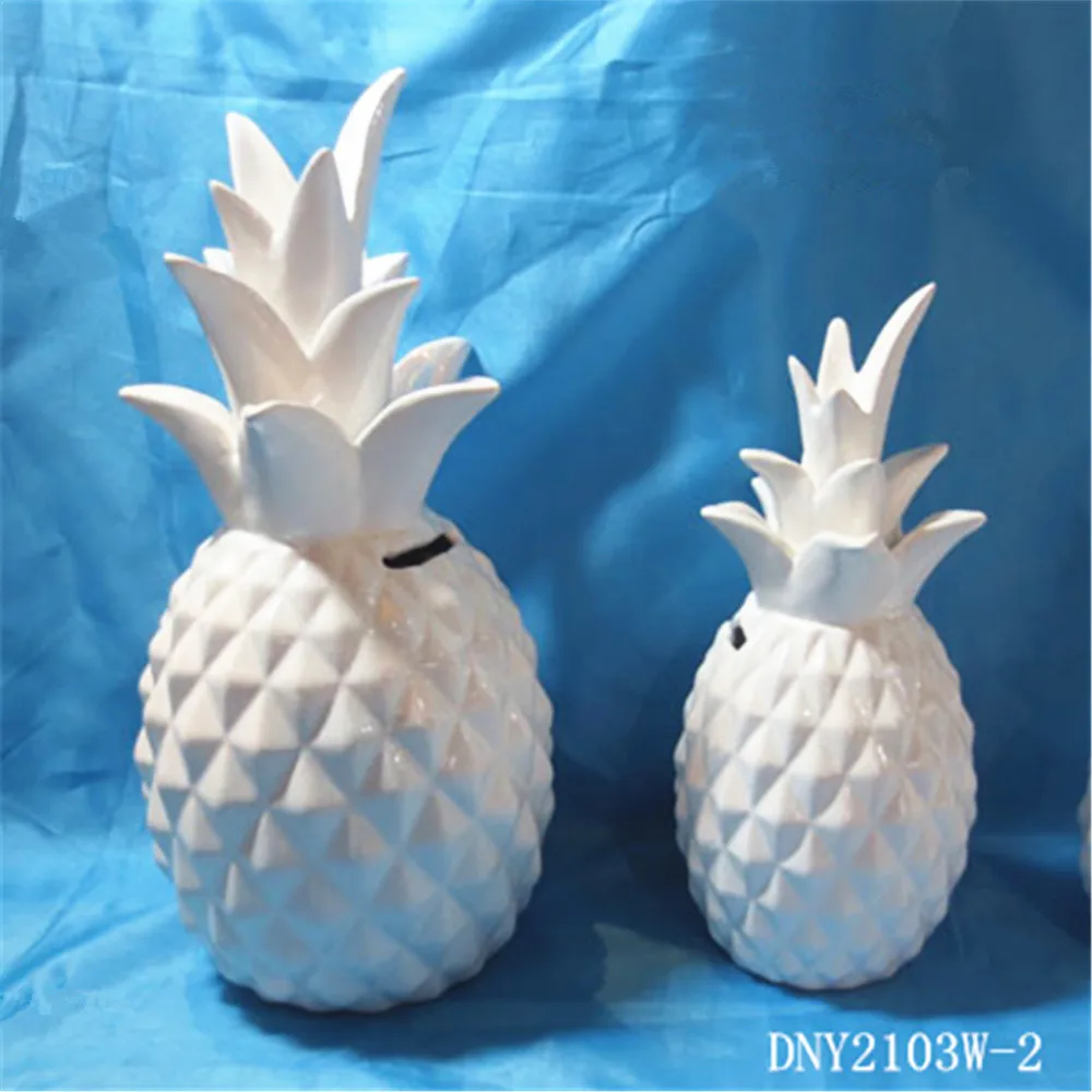 Желтая Копилка в форме ананаса, копилка для денег, керамические коробочки для денег