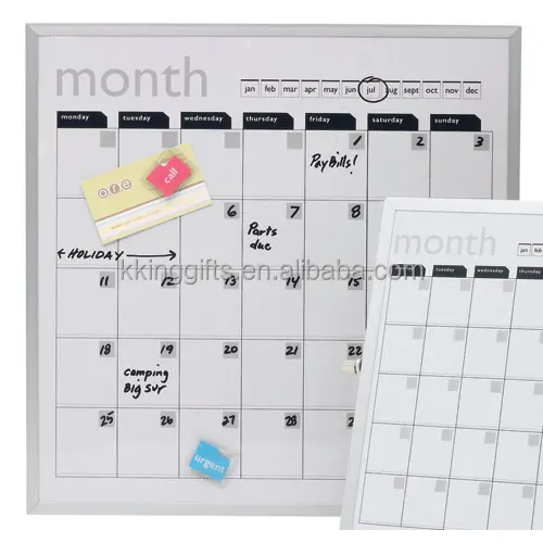 Лидер продаж, многоразовый Магнитный ластик, календарь, Ежемесячный план, магнит на холодильник, магнитный календарь на холодильник, набор
