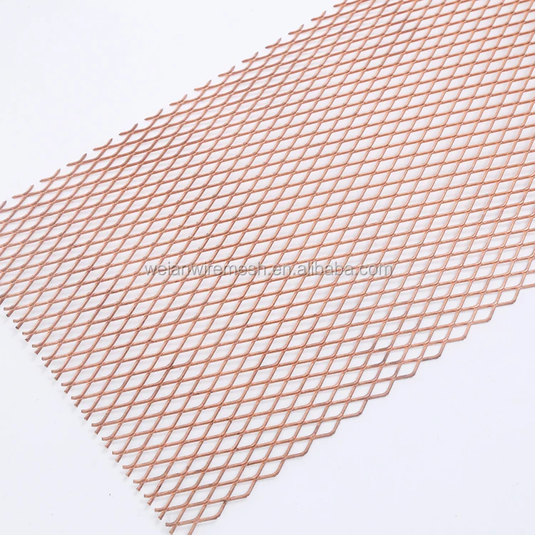 Expanded copper mesh