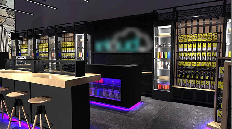Customized Design Name of Electronic Shops Furniture Store Decoration for Mobile Phone Accessories