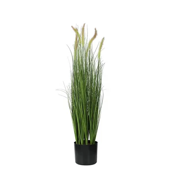 XQ-5109 Manufacturer wholesale artificial garden decorative indoor plastic artificial long grass bonsai