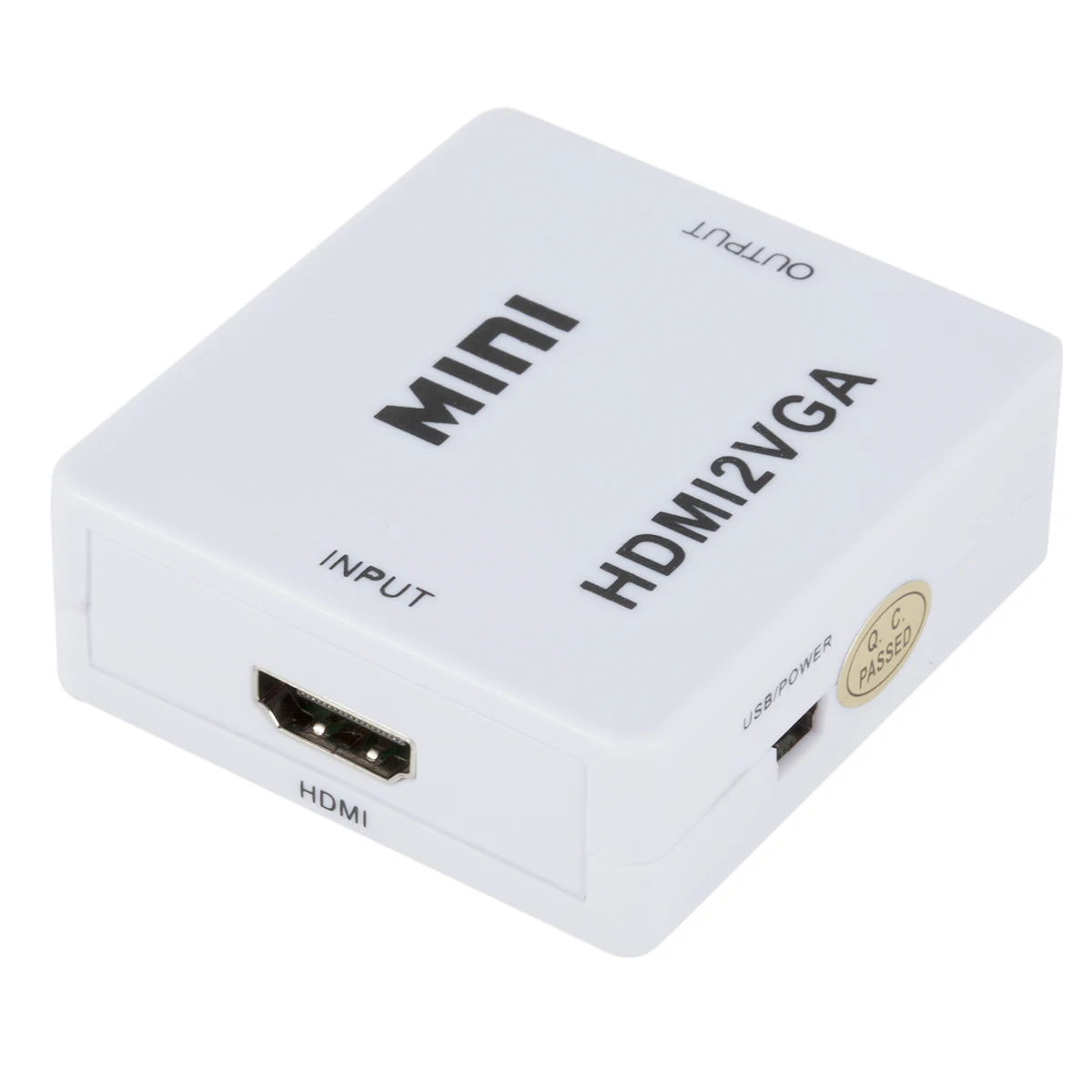Mini HDMI to VGA Adapter 1080P Full HD Video Converter