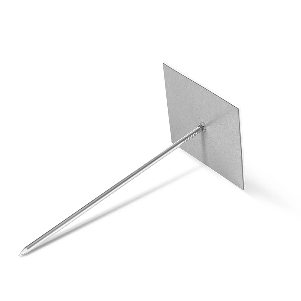 Galvanized HVAC System Fixing Glass Wool 2" Steel Self Adhesive Pins for Duct Wrap Board Insulation