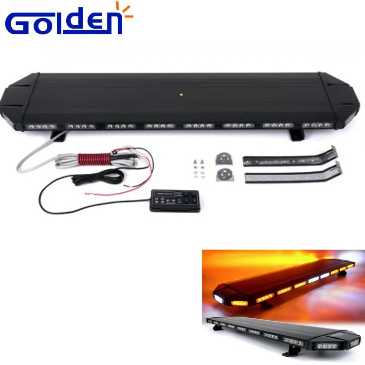 Черная аварийная светодиодная Стробоскопическая световая балка 48 дюймов 88 Вт с изменением цвета на крыше для буксирного