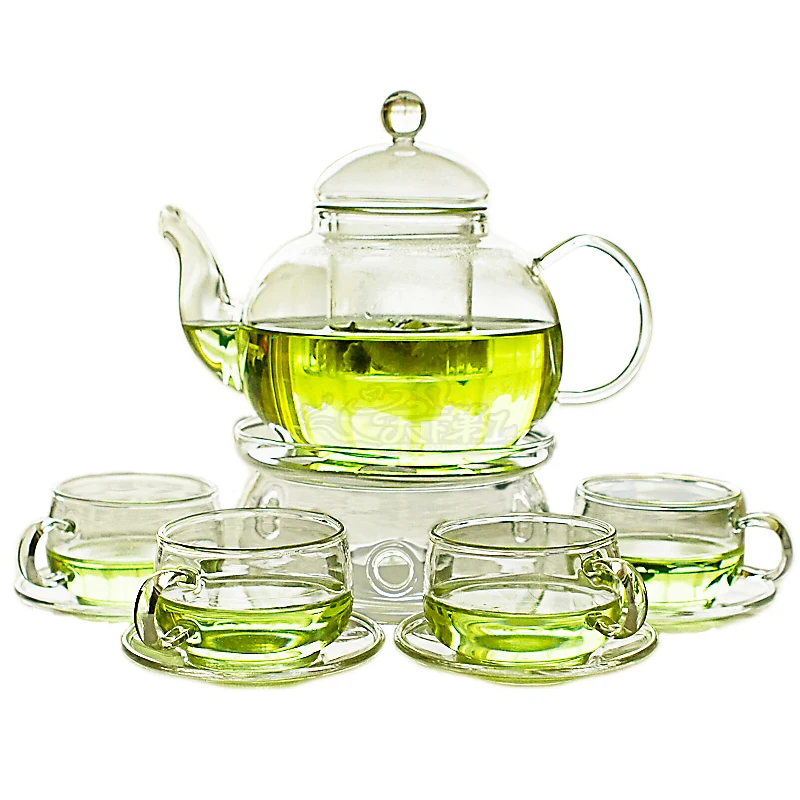 DecentGadget® Glass Teapot High Heat Resistant Borosilicate 600ML 
