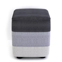 Лидер продаж, ножная табуретка из натуральной льняной ткани для гостиной