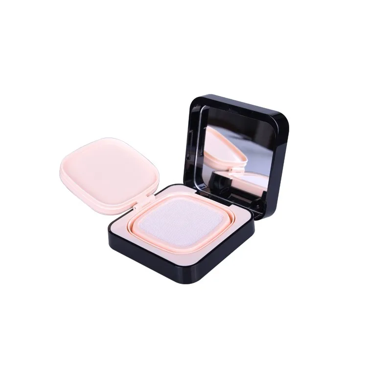 Newest Empty square Plastic air Cushion Compact Powder Foundation case Custom