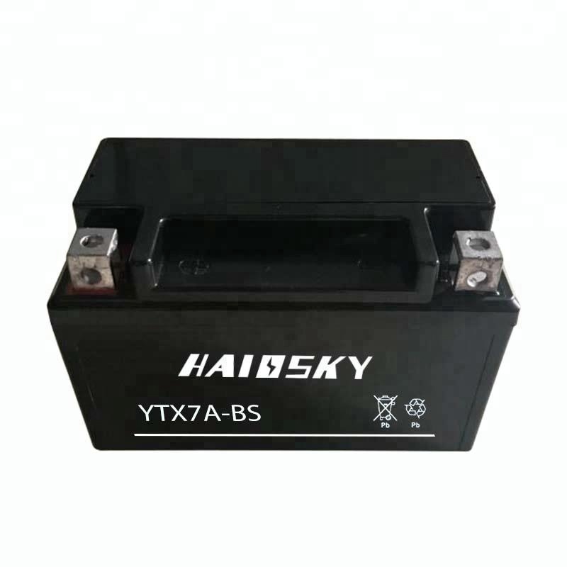 Haissky YTX7A-BS 12v 7ah влажные аккумуляторной батареи, для мотоциклов honda cbr 250r батарея