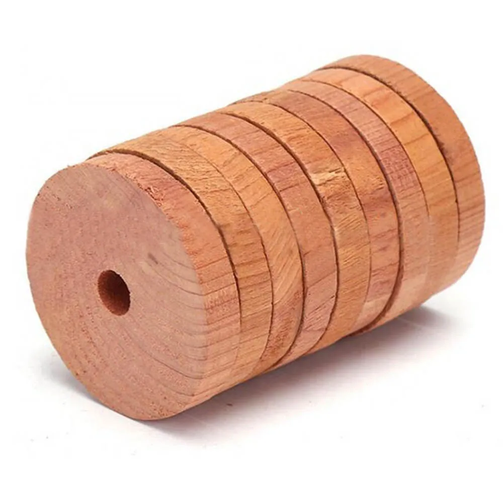 Репеллент от моли, круглая 100% натуральная кладовая, защита от вредителей, шкаф, деревянные кедровые кольца для шкафов и ящиков