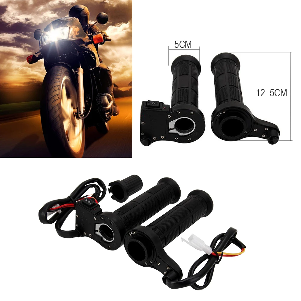 Motorcycle Handlebar Motorbike Heating Handle Heated Grips Set