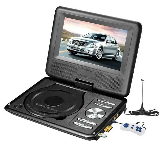 Source High Quality 7 inch DVD Player With PAL/NTSC/SECAM Analog