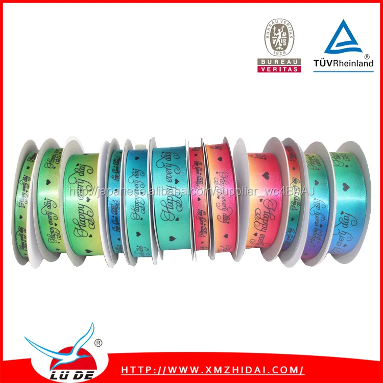 昇華転写七色の虹のようなカラフルなサテンの印字レインボーリボン Buy 昇華転写リボン 虹サテンリボン 印字レインボーリボン Product On Alibaba Com